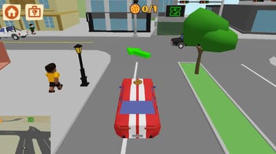 Arrows displays the path for delivery of pizza