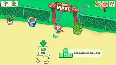 Monkey Mart, a popular GameHub game with great onboarding